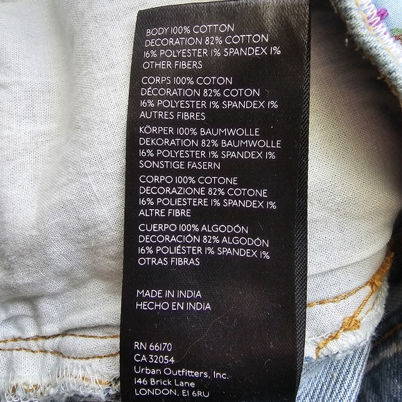 Urban Outfitters BDG High Waisted Flare Jeans - Indigo Craft Size 25 EUC - Picture 6 of 6